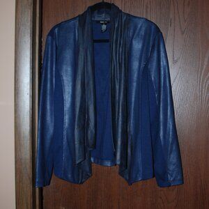 Style & Co. Navy Open-front Jacket - L